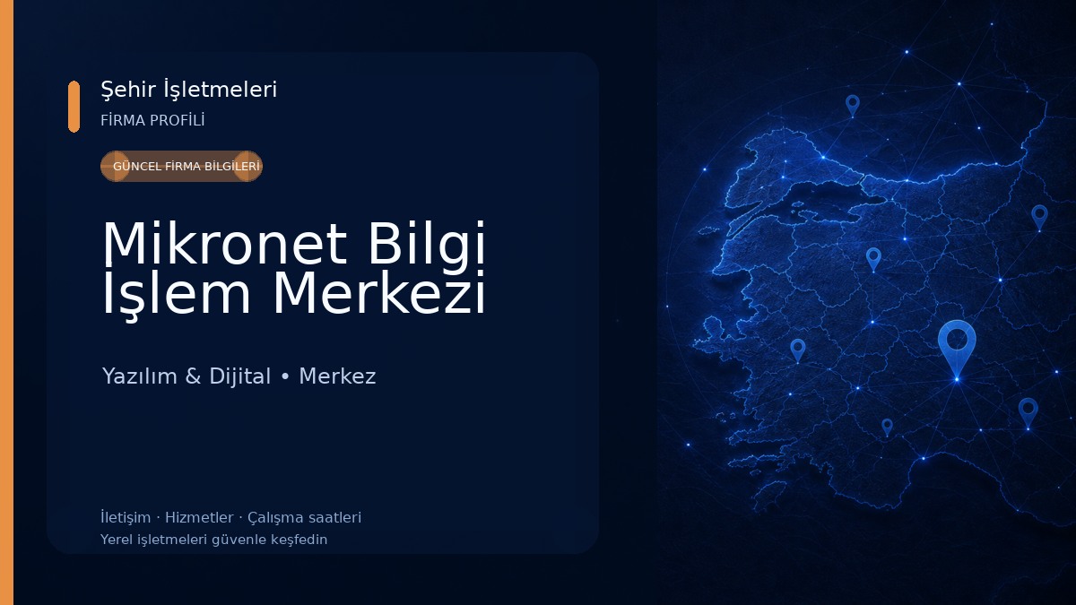 Mikronet Bilgi İşlem Merkezi Yazılım & Dijital