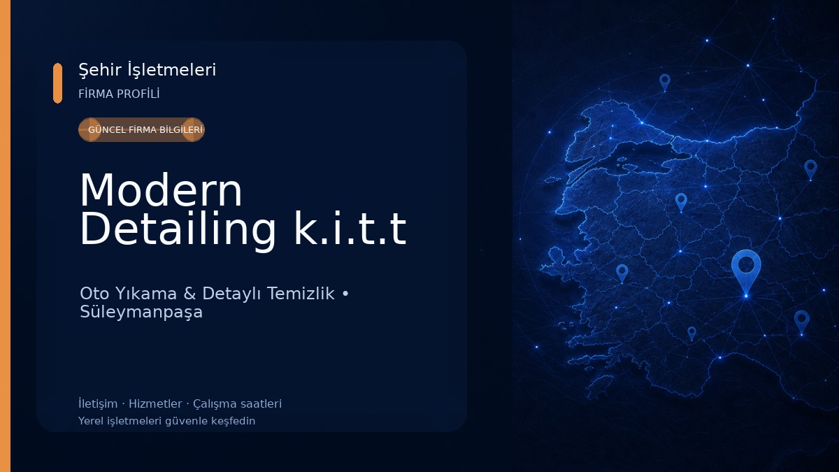 Modern Detailing k.i.t.t Oto Yıkama & Detaylı Temizlik