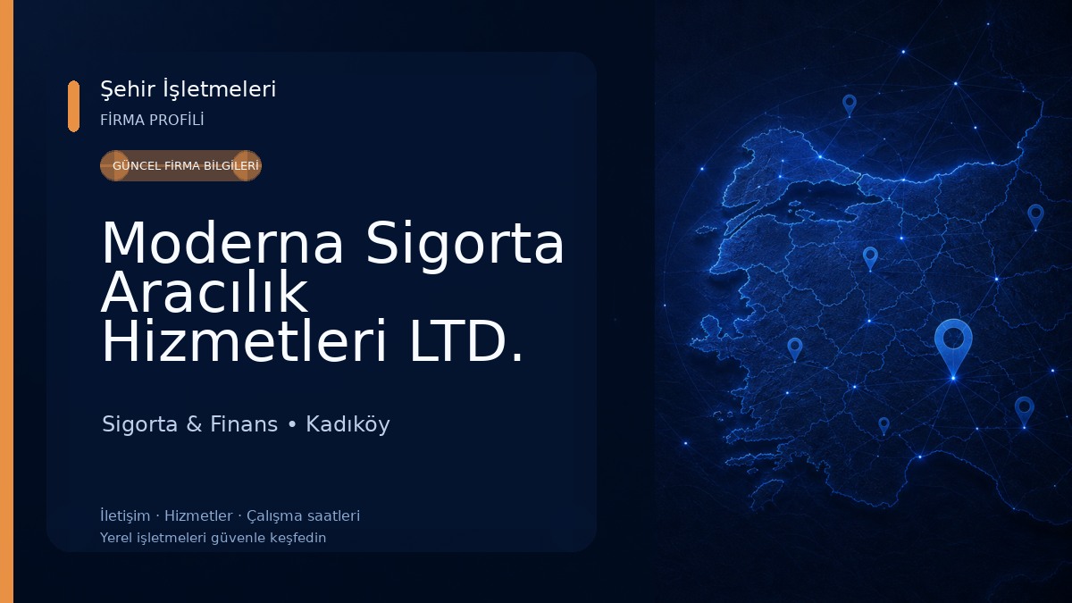 Moderna Sigorta Aracılık Hizmetleri LTD. ŞTİ. Sigorta & Finans