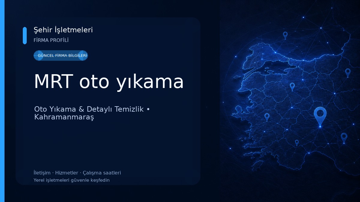 MRT oto yıkama Oto Yıkama & Detaylı Temizlik