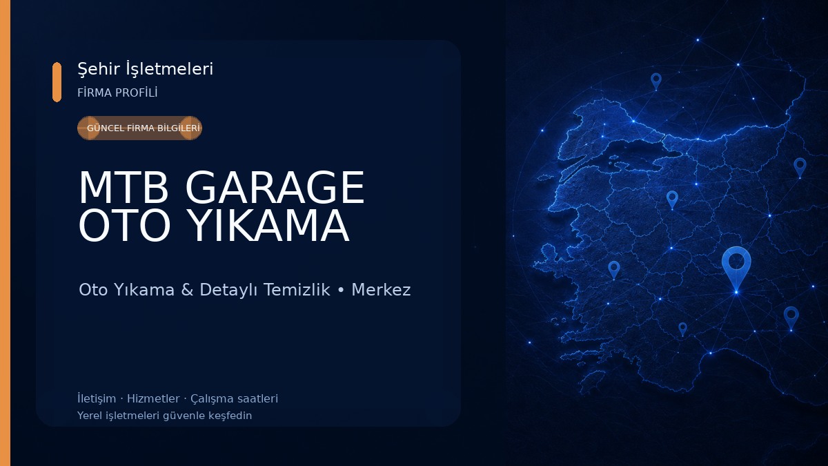 MTB GARAGE OTO YIKAMA Oto Yıkama & Detaylı Temizlik