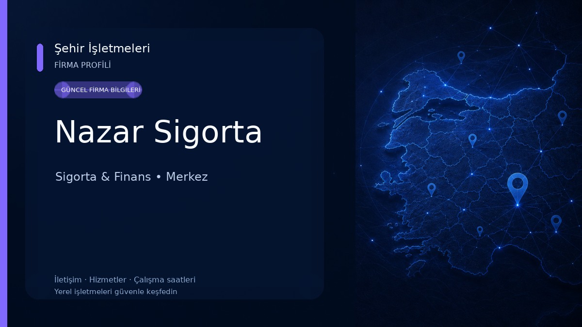 Nazar Sigorta Sigorta & Finans