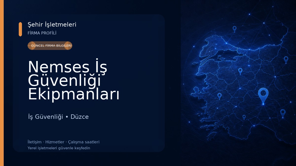 Nemses İş Güvenliği Ekipmanları 