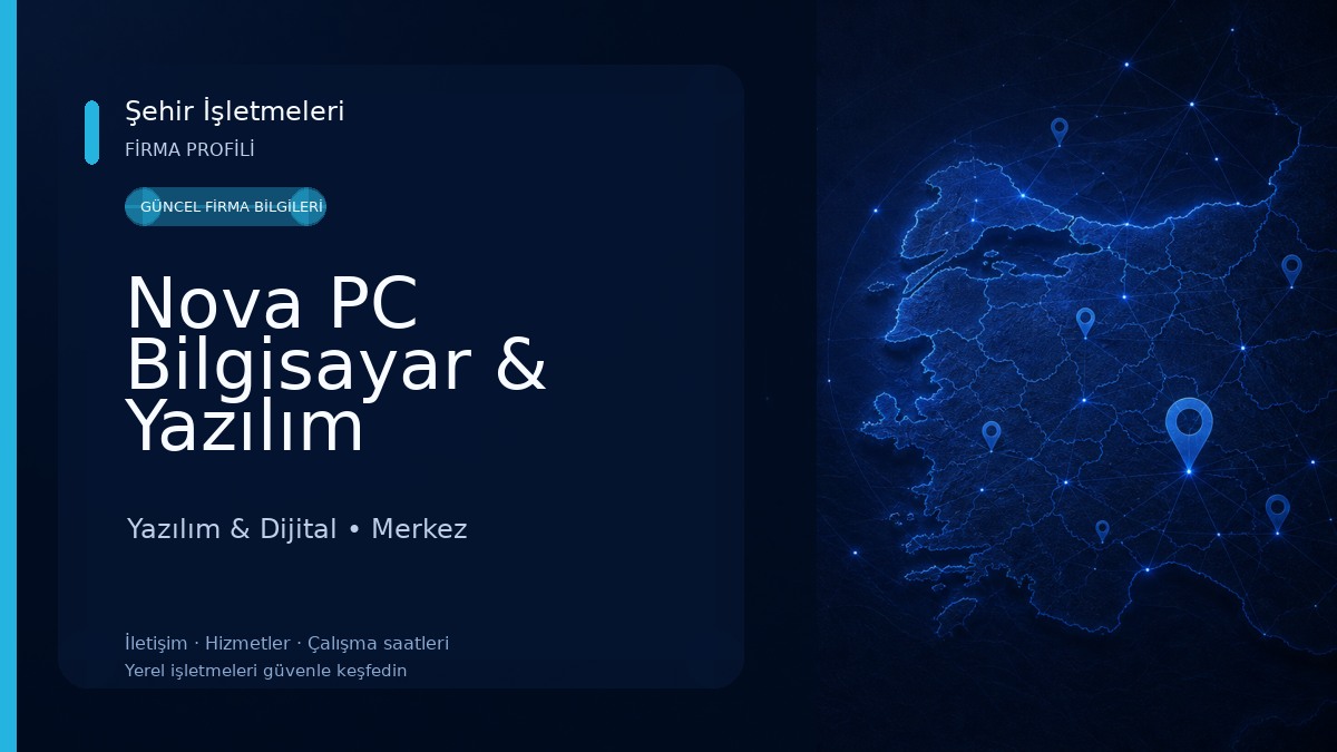 Nova PC Bilgisayar & Yazılım Yazılım & Dijital