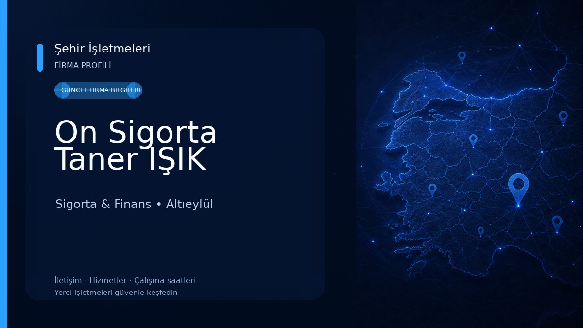 On Sigorta Taner IŞIK 