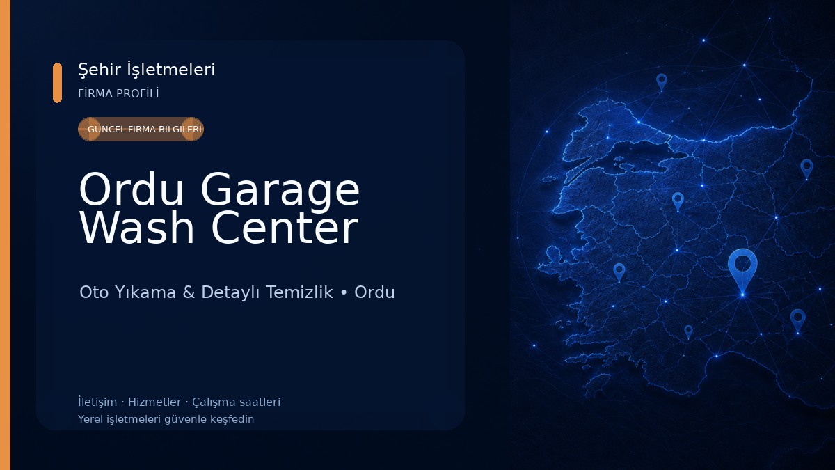 Ordu Garage Wash Center