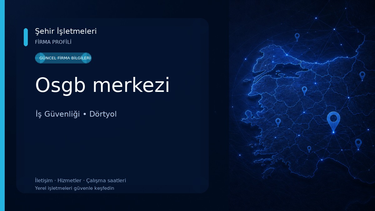 Osgb merkezi İş Güvenliği