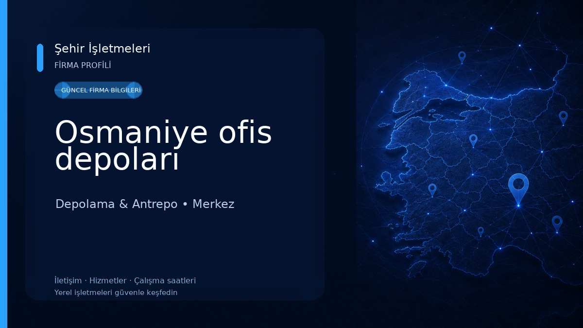 Osmaniye ofis depoları 
