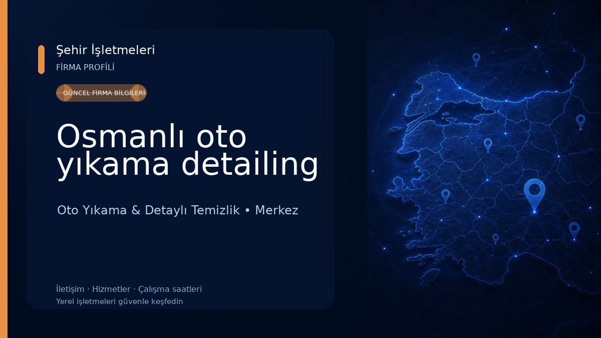 Osmanlı oto yıkama detailing
