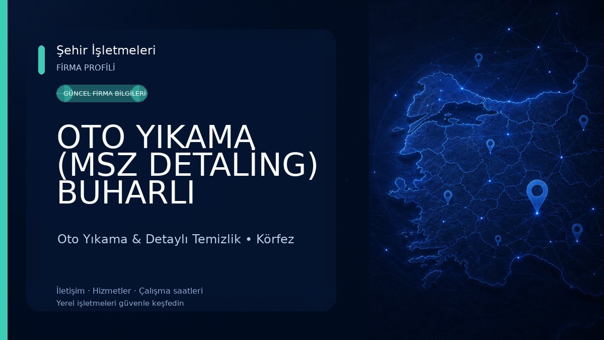 OTO YIKAMA (MSZ DETALİNG) BUHARLI Oto Yıkama & Detaylı Temizlik