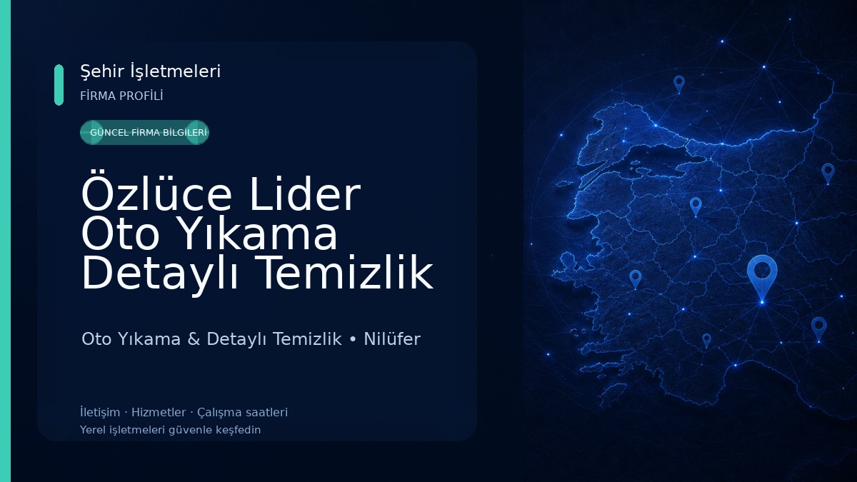 Özlüce Lider Oto Yıkama Detaylı Temizlik Boya Koruma Seramik Kaplama Pasta Cila Oto Yıkama & Detaylı Temizlik