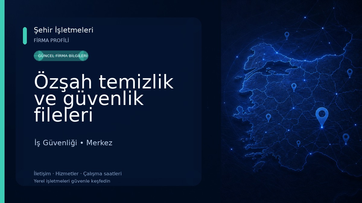 Özşah temizlik ve güvenlik fileleri 