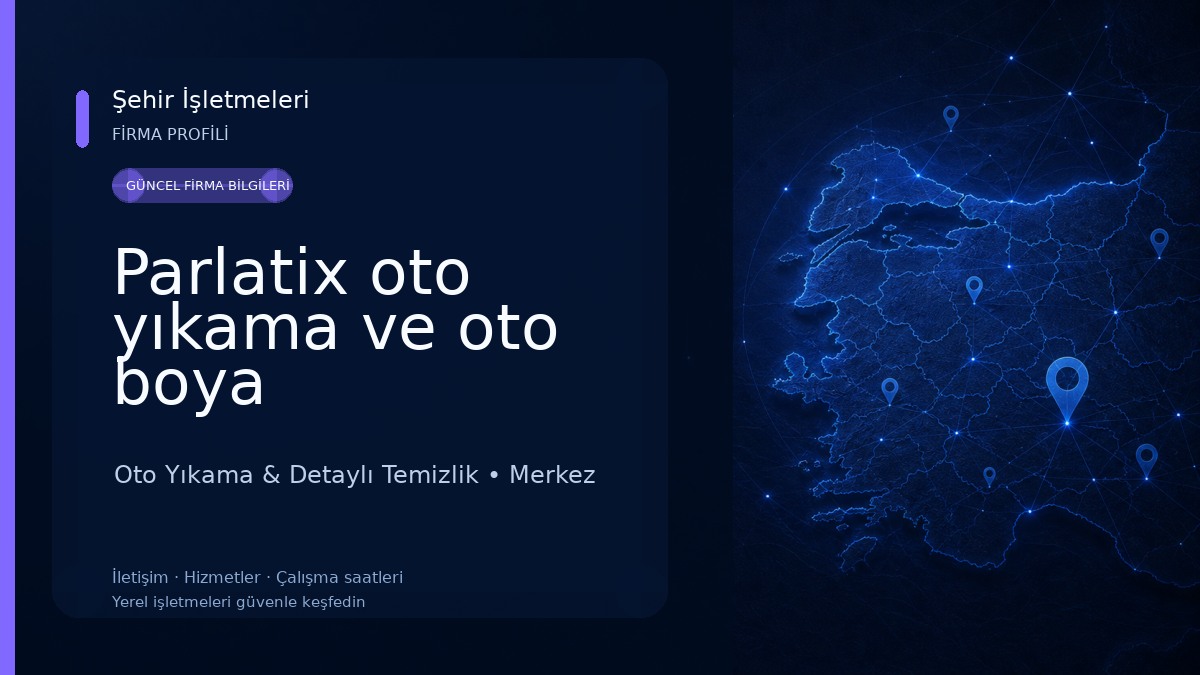 Parlatix oto yıkama ve oto boya 