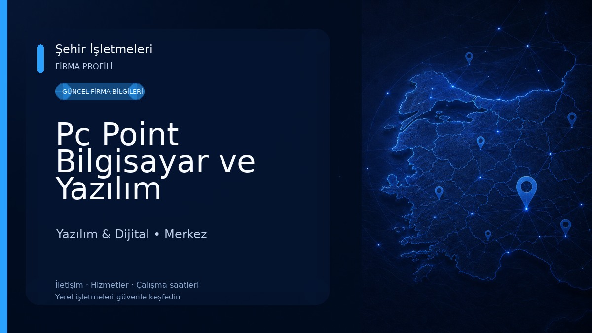 Pc Point Bilgisayar ve Yazılım Yazılım & Dijital