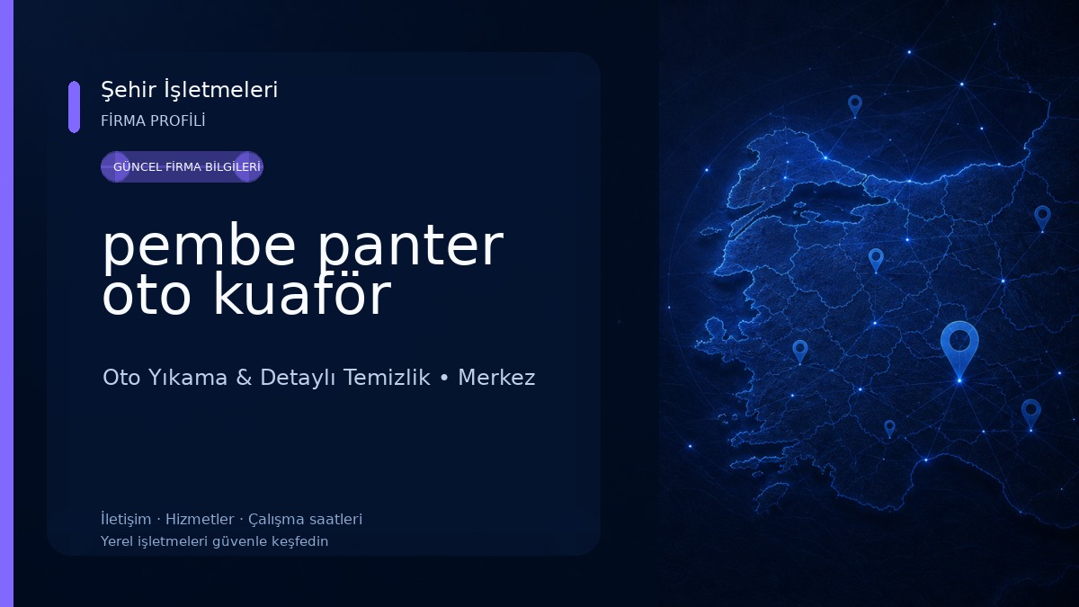 pembe panter oto kuaför