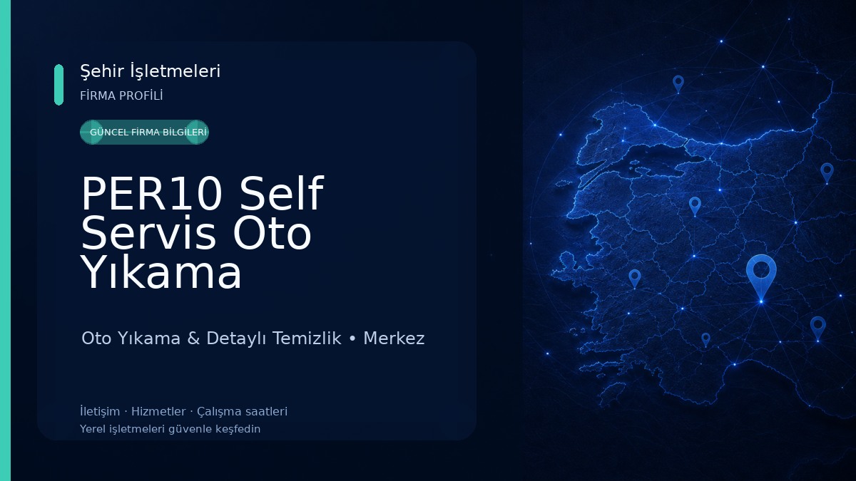 PER10 Self Servis Oto Yıkama Hizmetleri 