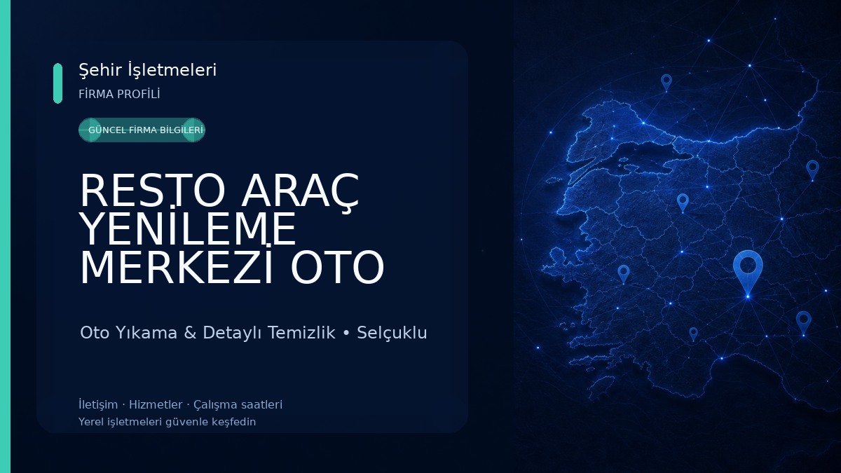 RESTO ARAÇ YENİLEME MERKEZİ OTO YIKAMA & CAM FİLMİ
