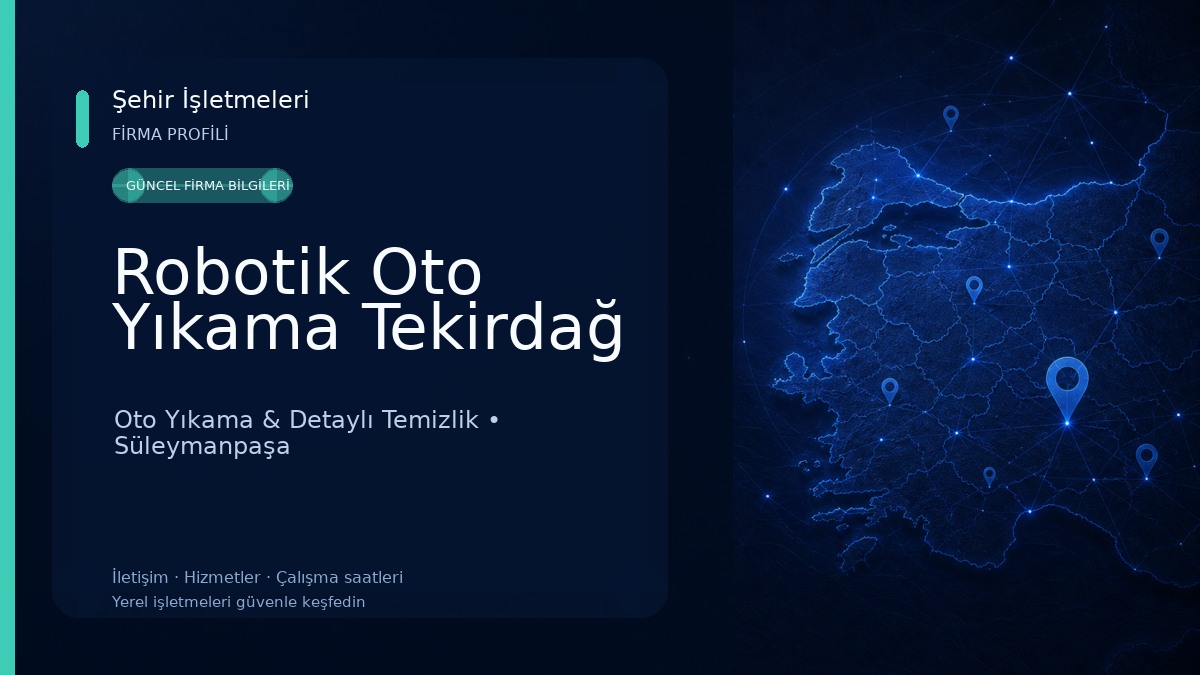 Robotik Oto Yıkama Tekirdağ Oto Yıkama & Detaylı Temizlik
