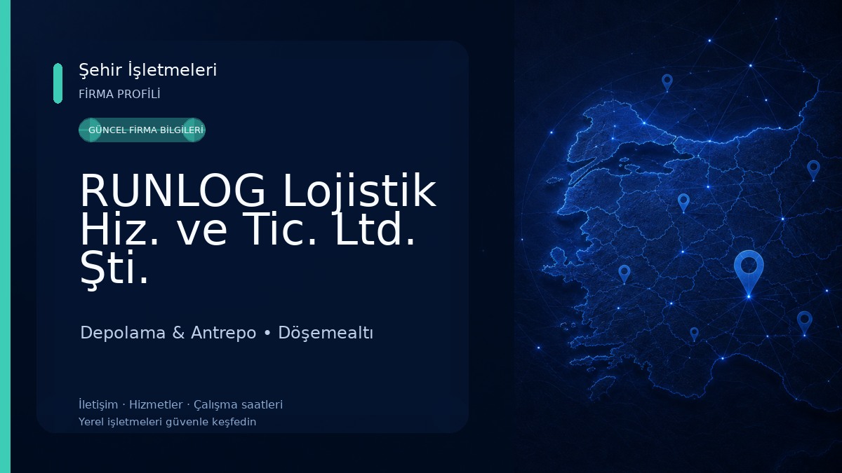 RUNLOG Lojistik Hiz. ve Tic. Ltd. Şti. Depolama & Antrepo