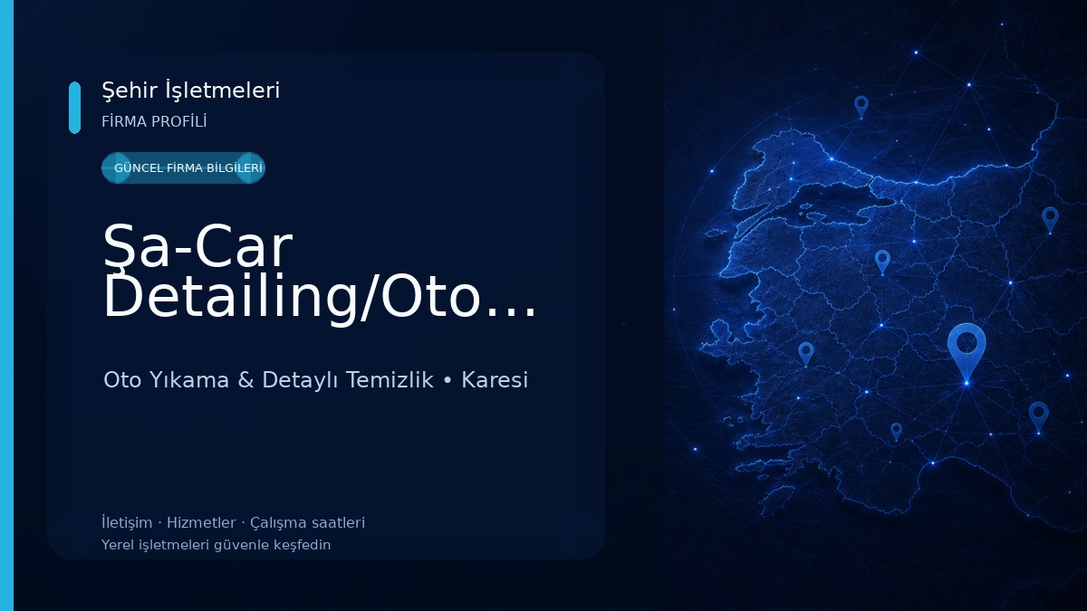 Şa-Car Detailing/Otomotiv Oto Yıkama & Detaylı Temizlik