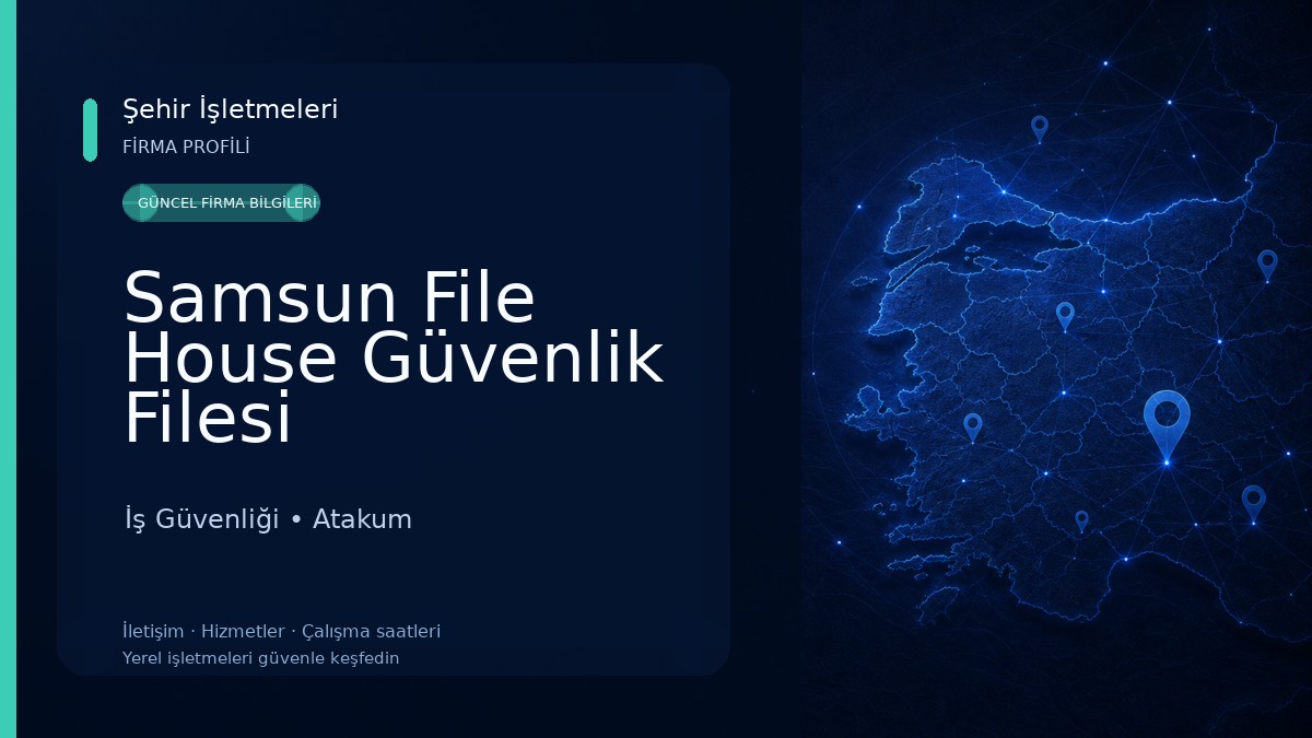 Samsun File House Güvenlik Filesi İş Güvenliği
