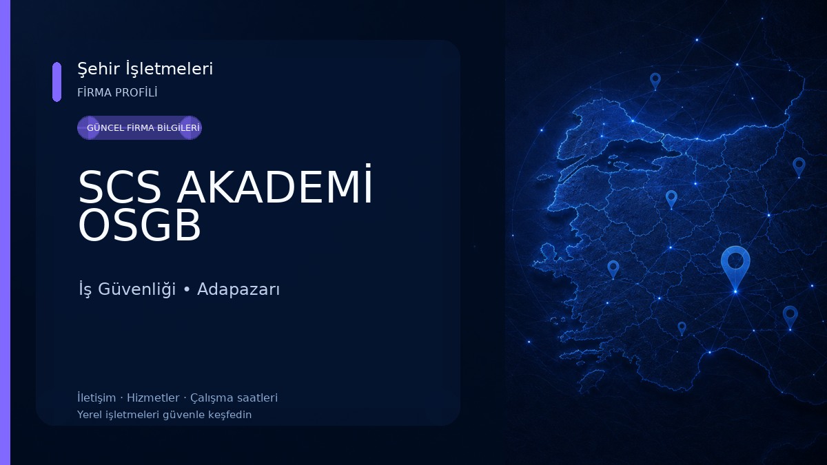 SCS AKADEMİ OSGB İş Güvenliği