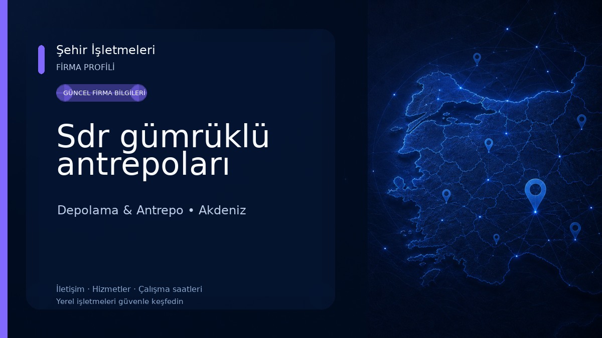 Sdr gümrüklü antrepoları