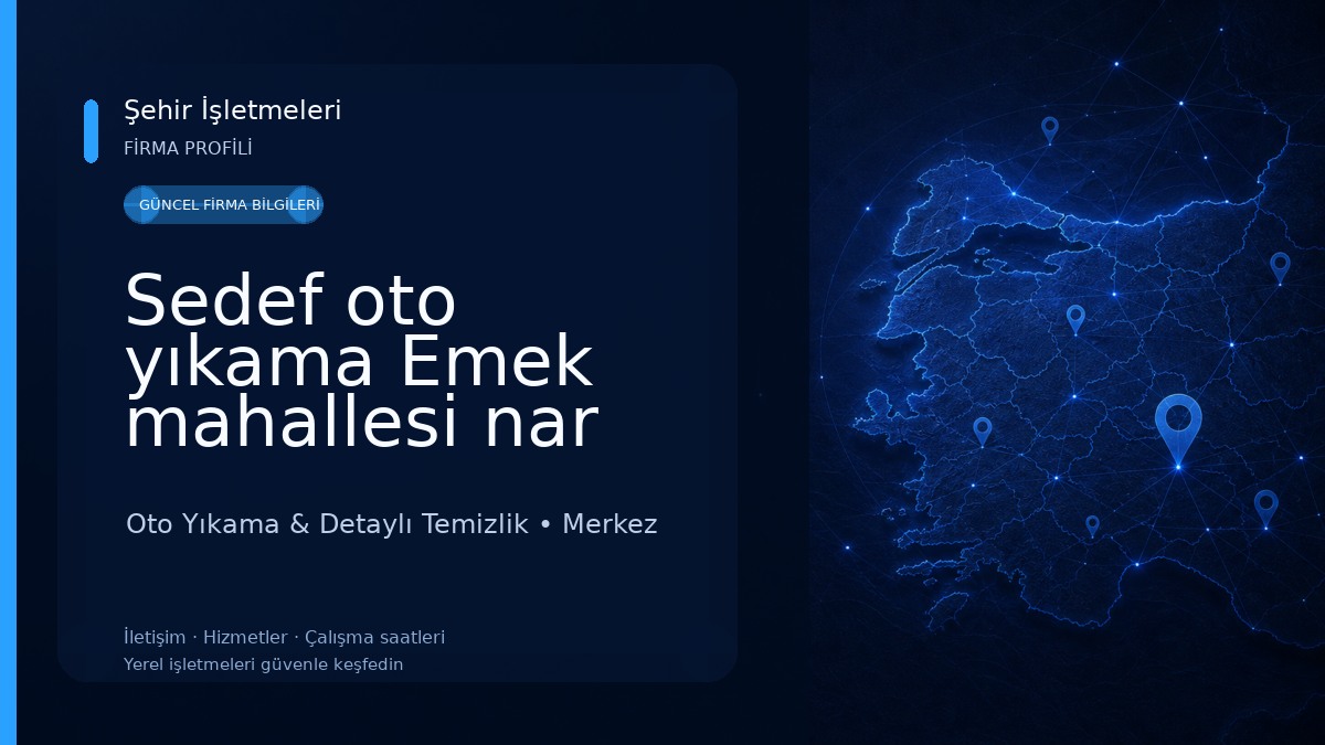 Sedef oto yıkama Emek mahallesi nar yolu sokak Eski Üzüm Pazarı 2 blok Oto Yıkama & Detaylı Temizlik
