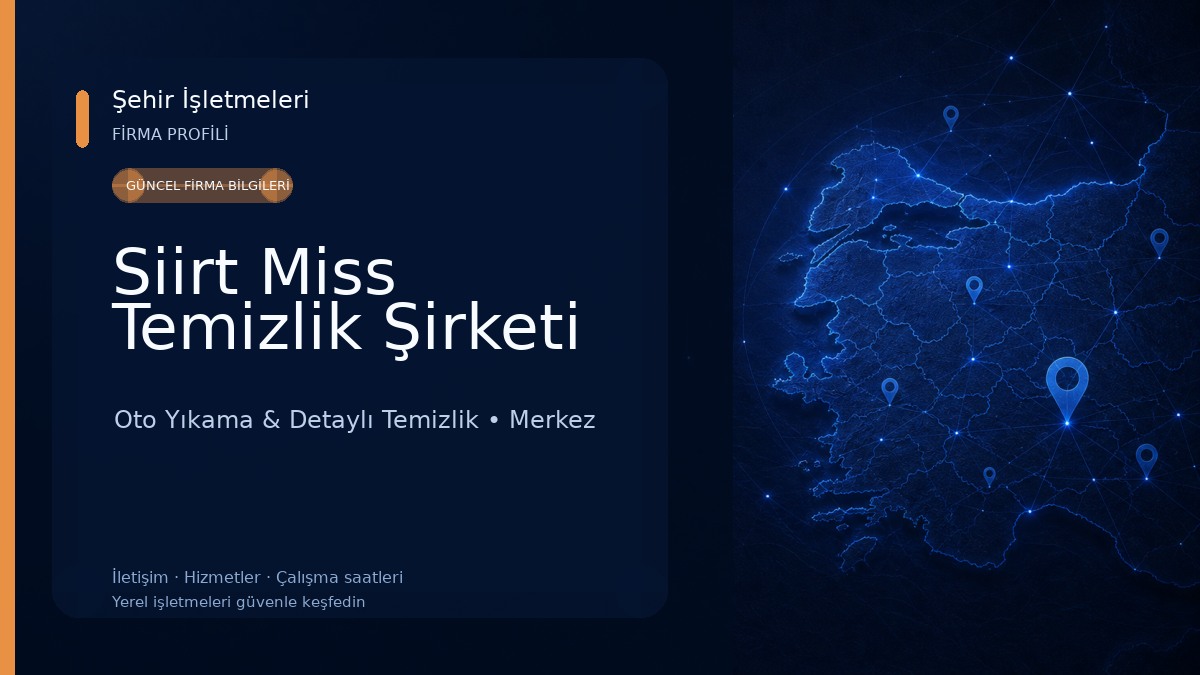 Siirt Miss Temizlik Şirketi Oto Yıkama & Detaylı Temizlik