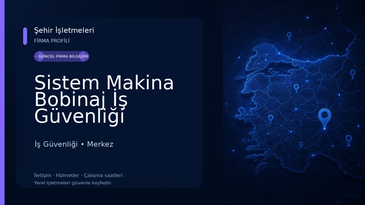 Sistem Makina Bobinaj İş Güvenliği Ekipmanları İş Güvenliği