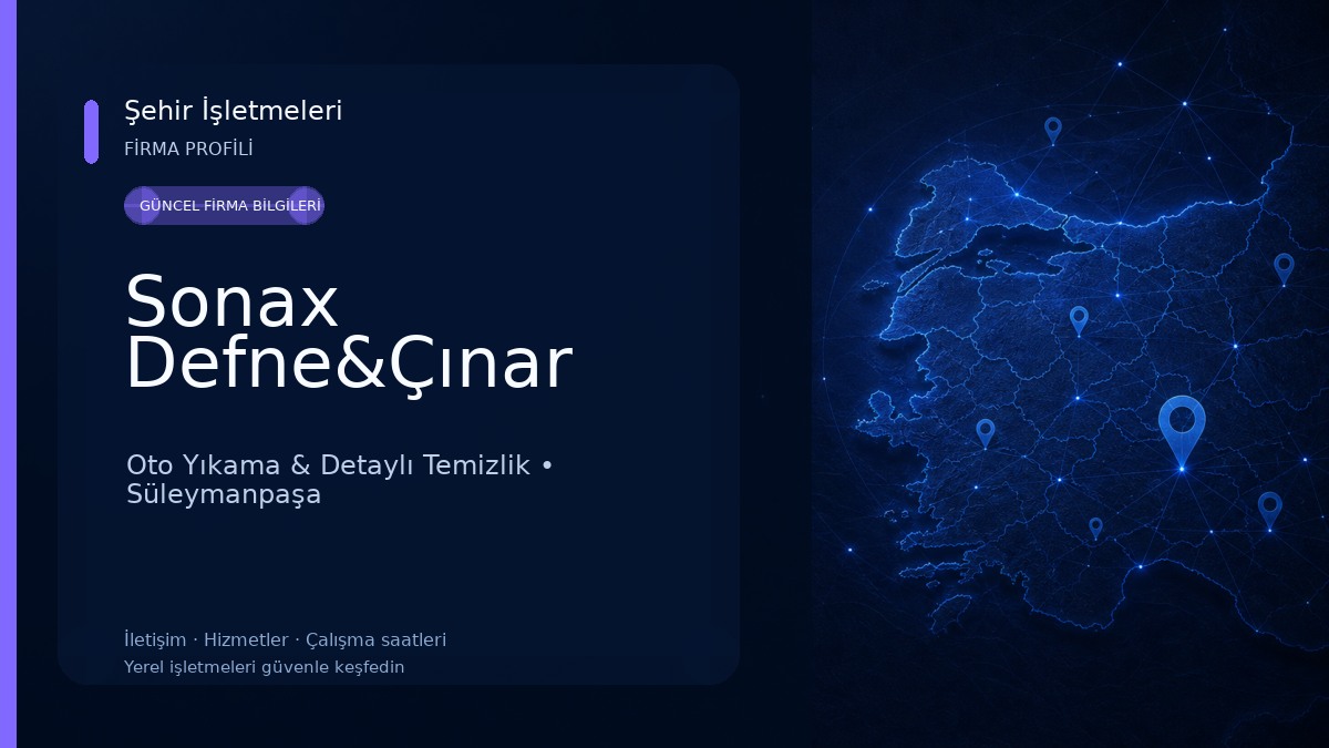 Sonax Defne&Çınar Oto Yıkama & Detaylı Temizlik