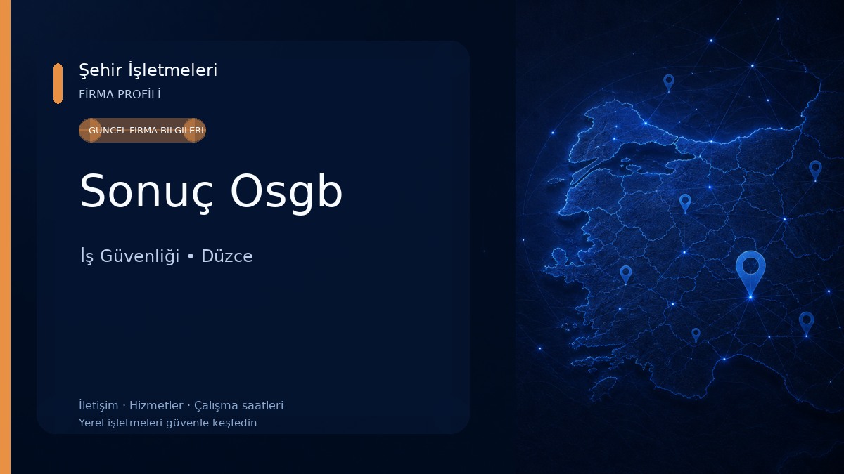 Sonuç Osgb İş Güvenliği