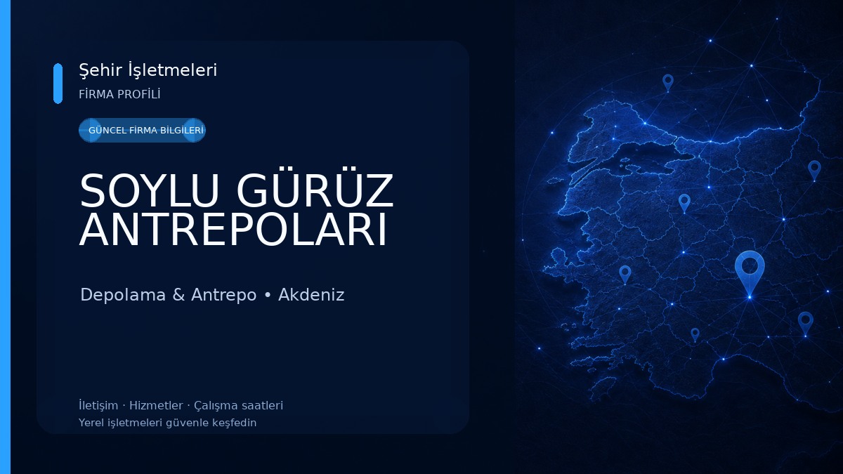 SOYLU GÜRÜZ ANTREPOLARI Depolama & Antrepo