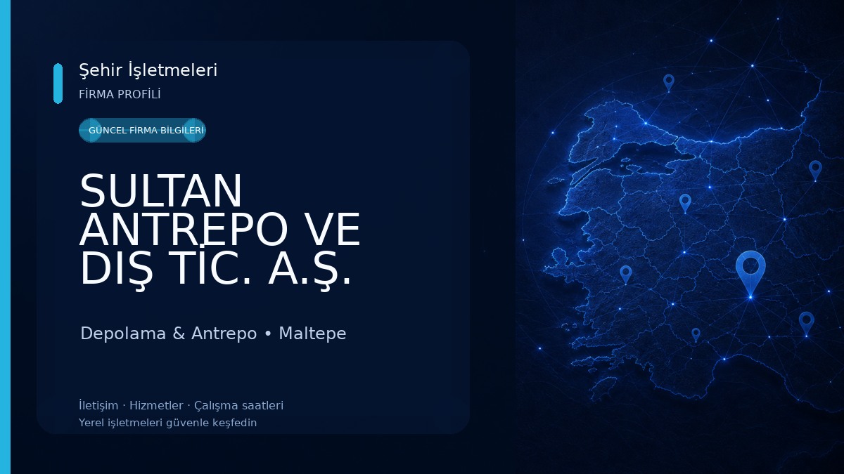 SULTAN ANTREPO VE DIŞ TİC. A.Ş. Depolama & Antrepo