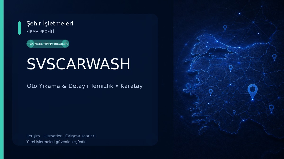 SVSCARWASH Oto Yıkama & Detaylı Temizlik