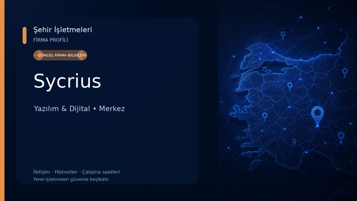 Sycrius Yazılım & Dijital
