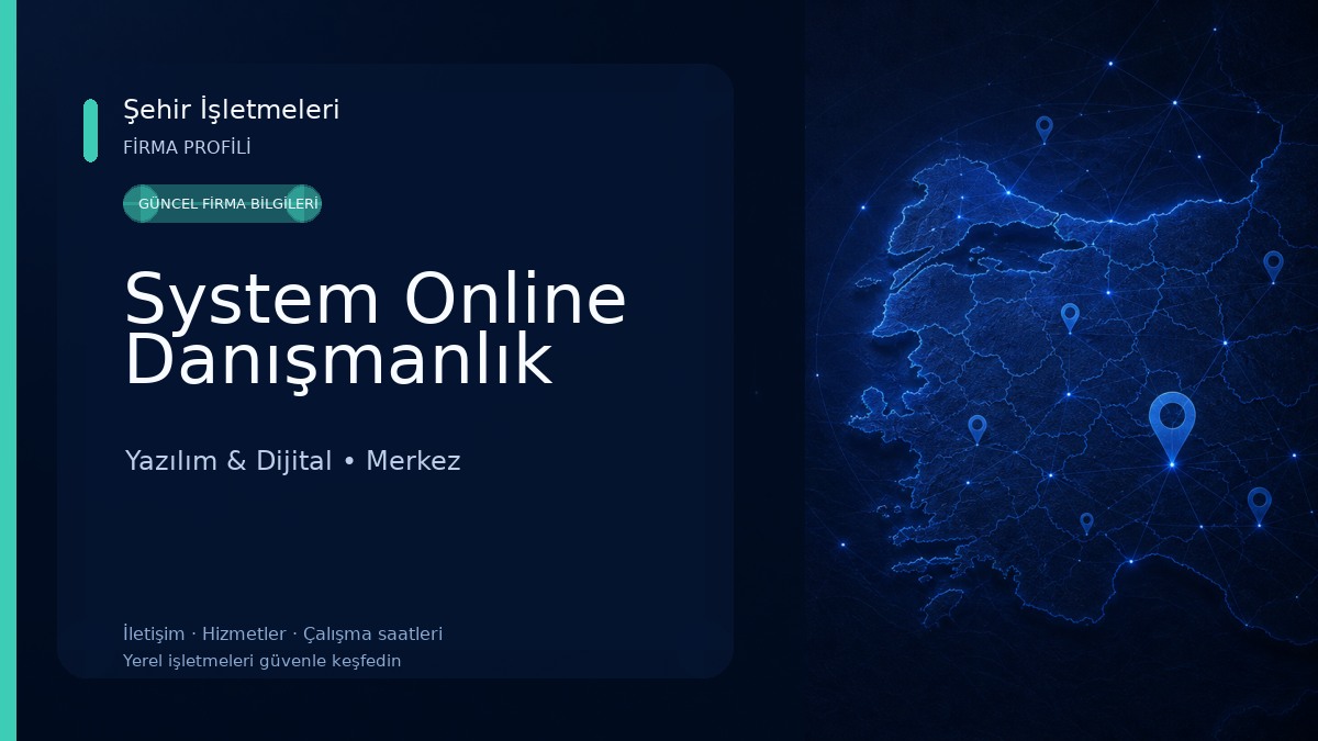 System Online Danışmanlık Yazılım & Dijital