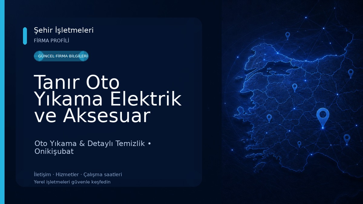 Tanır Oto Yıkama Elektrik ve Aksesuar Oto Yıkama & Detaylı Temizlik