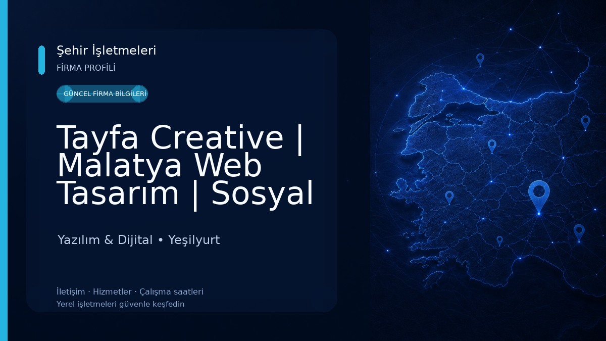 Tayfa Creative | Malatya Web Tasarım | Sosyal Medya Yönetimi Yazılım & Dijital