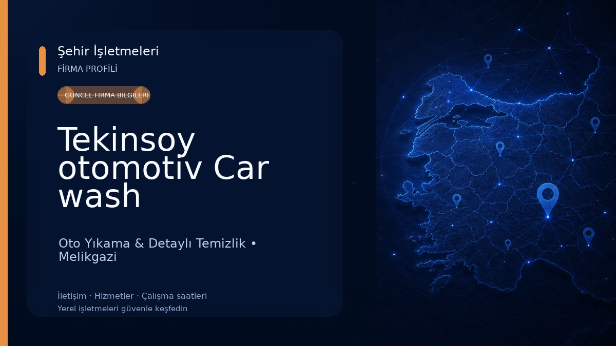 Tekinsoy otomotiv Car wash Oto Yıkama & Detaylı Temizlik