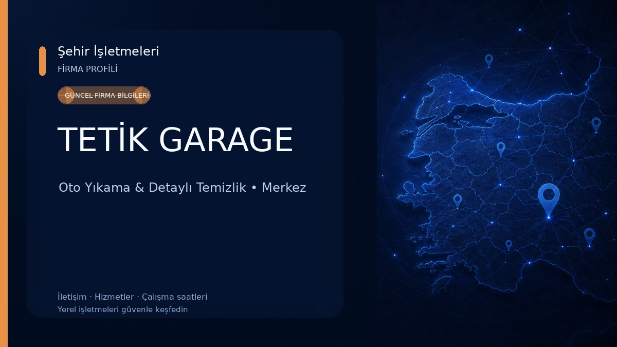 TETİK GARAGE Oto Yıkama & Detaylı Temizlik