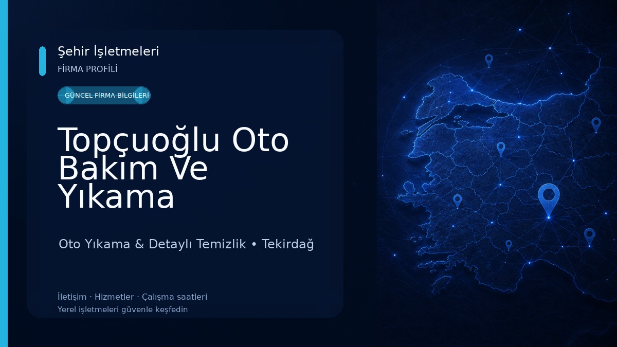 Topçuoğlu Oto Bakım Ve Yıkama