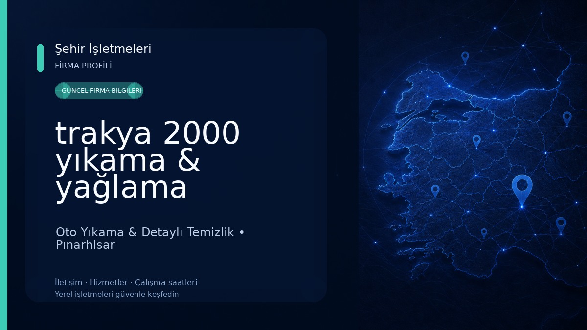 trakya 2000 yıkama & yağlama