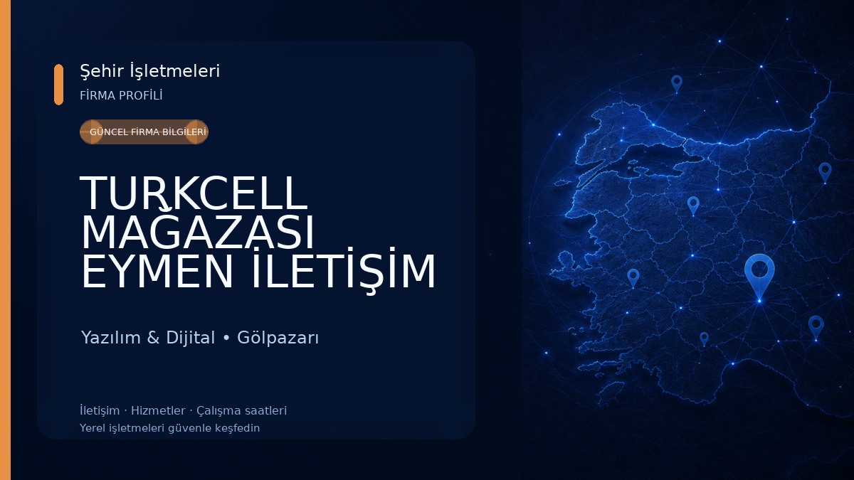 TURKCELL MAĞAZASI EYMEN İLETİŞİM Yazılım & Dijital