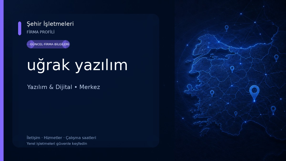 uğrak yazılım 