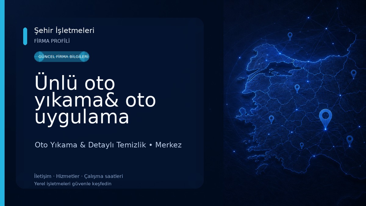 Ünlü oto yıkama& oto uygulama merkezi