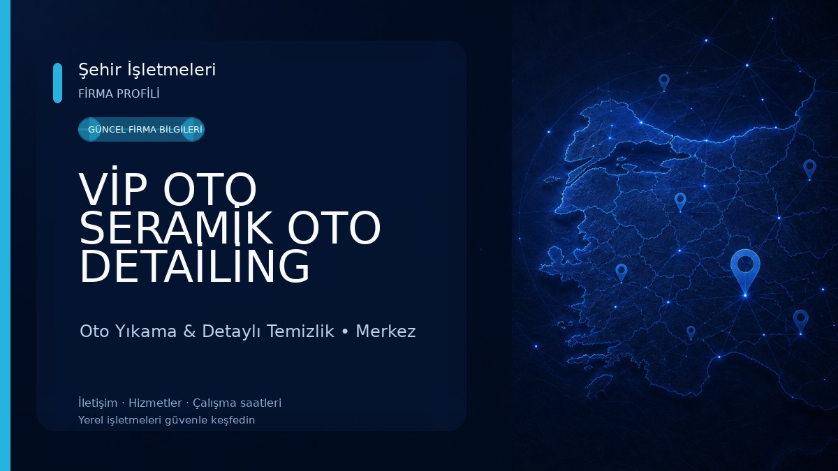 VİP OTO SERAMİK OTO DETAİLİNG Oto Yıkama & Detaylı Temizlik