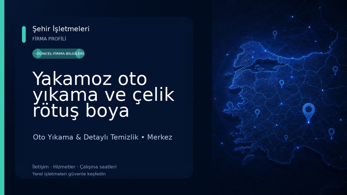 Yakamoz oto yıkama ve çelik rötuş boya Oto Yıkama & Detaylı Temizlik
