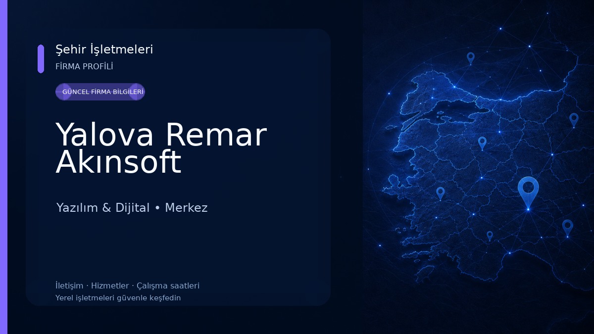 Yalova Remar Akınsoft 