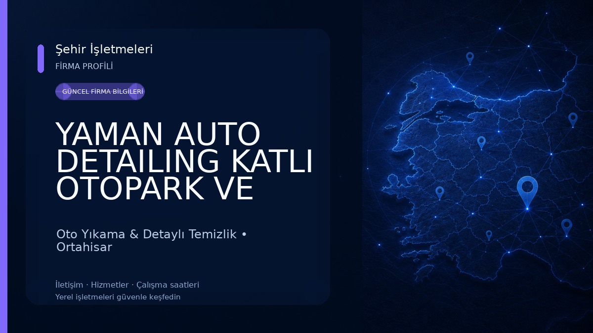 YAMAN AUTO DETAILING KATLI OTOPARK VE OTO YIKAMA Oto Yıkama & Detaylı Temizlik
